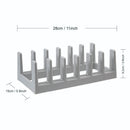 Kitchen Cabinet Organizer for Food Contanier Lid, Large Lid Holder with 6 Dividers for Pantry Organizers and Storage, Home Drawe