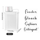 Laundry Detergent Dispenser for Laundry Room Orgnization and Storage 1100/1800/2300ml Laundry Powder Softener Container